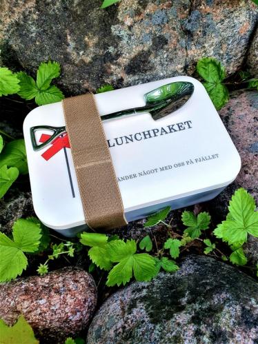 Matlåda - Lunchpaket - Vit/Grå - 18 x 12 cm x 6.5 cm - www.frokenfraken.se