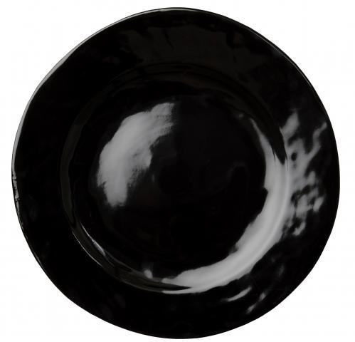 Tallrik - Stengods Svart - 4 st - Ø37 cm - www.frokenfraken.se