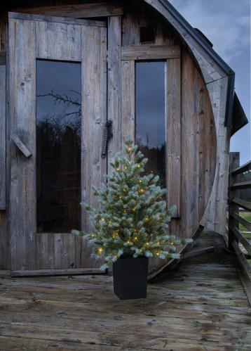 Julgran med belysning - LED Greyland - 95 cm - Utomhus & Inomhusbruk - www.frokenfraken.se