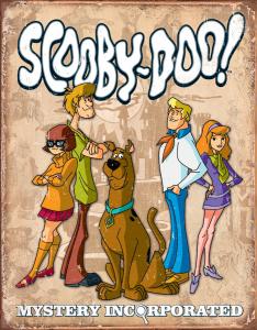 Scooby Doo Gang - Retro Metallskylt - 32 x 41 cm - www.frokenfraken.se