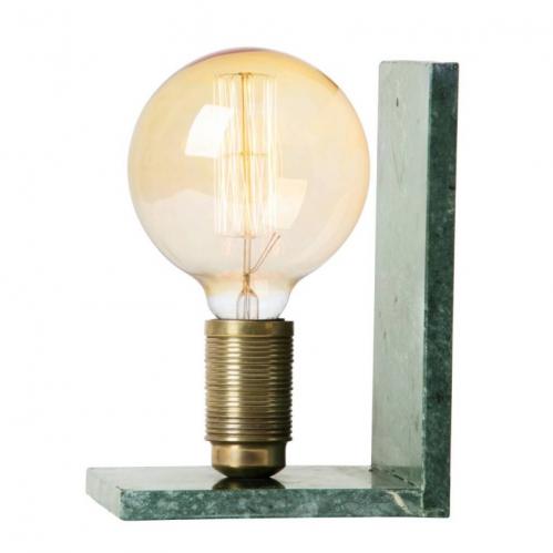 Lampa - Alice - Bokstöd Marmor - Grön - www.frokenfraken.se