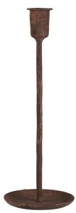 Ljusstake med skålfot - Rost - Ø10 x 28,5 cm - www.frokenfraken.se