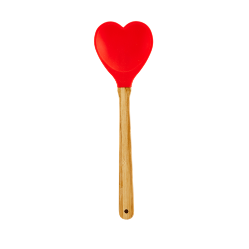 Slev - Heart Spoon - Rd - www.frokenfraken.se