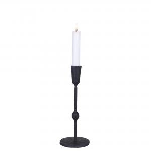 Ljusstake Frank Mellan - Svart - Ø8 x H22 cm - www.frokenfraken.se