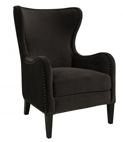 MISCHA armchair velvet dark brown - www.frokenfraken.se