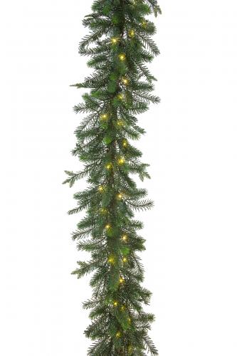 Grangirlang med ljus - Grön - 180 cm - www.frokenfraken.se