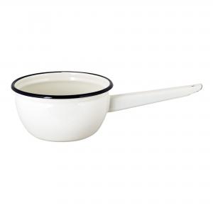 Kastrull med ett handtag - Emalj - Cream/Offwhite - 1,5 L - www.frokenfraken.se