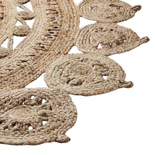 Matta - Boho - Rund Jute - Ø180 cm - www.frokenfraken.se
