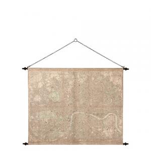 Tavla - Stadskarta - London - Beige - 139 x 100 cm - www.frokenfraken.se