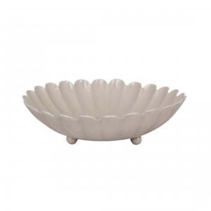 Skål Ingrid Beige Stor - Ø 21,5 x 6 cm - www.frokenfraken.se