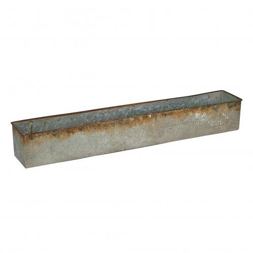 Låda - Zink - Vintage - 70 x 10 x 10 cm - www.frokenfraken.se