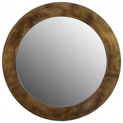 ENYA mirror round vintage brass (SP950) - www.frokenfraken.se