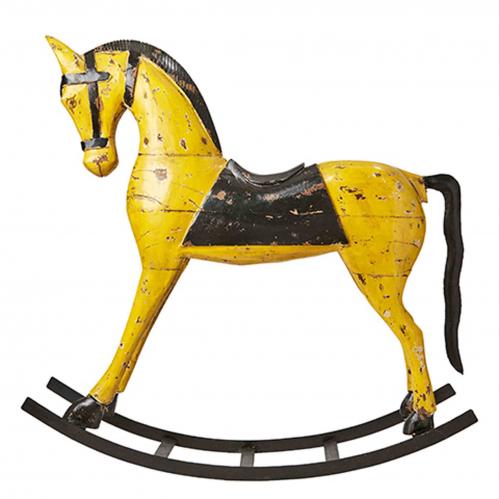 Gunghäst - TROJA Gul - 98 cm - www.frokenfraken.se