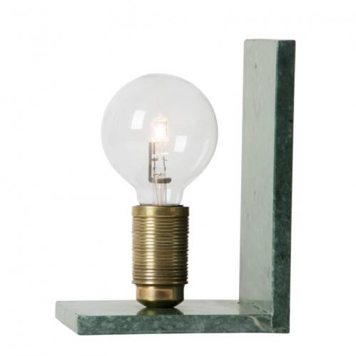 Lampa - Alice - Bokstöd Marmor - Grön - www.frokenfraken.se