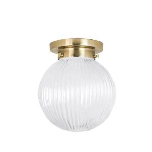 Badrumslampa Tak - Eivor - Mässing, Transparent - Ø16 x H19 cm - www.frokenfraken.se
