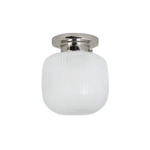 Badrumslampa Tak - Eli - Liten - Silver, Vit - Ø22 x H23 cm - www.frokenfraken.se