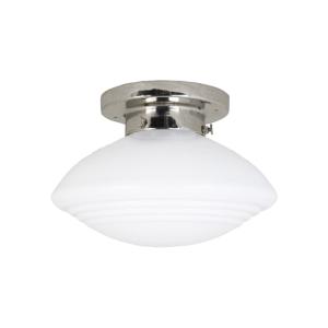 Badrumslampa Tak - Hulda - Silver, Vit - Ø24 x H17 cm - www.frokenfraken.se