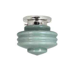 Badrumslampa - Tak - Valter - Silver/Grön - Ø20 x H21 cm - www.frokenfraken.se