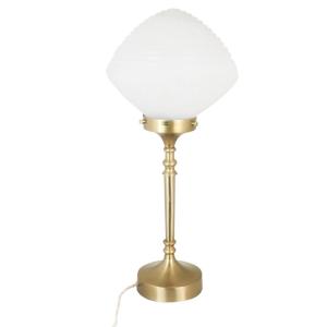 Bordslampa - Alfred - Mässing, Vit - Ø24 x H61 cm - www.frokenfraken.se