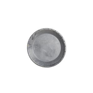 Fat - Zink - Grå - Ø12,5 x H2 cm - www.frokenfraken.se