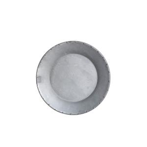 Fat - Zink - Grå - Ø15 x H2,5 cm - www.frokenfraken.se