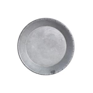 Fat - Zink - Grå - Ø17,5 x H2,5 cm - www.frokenfraken.se