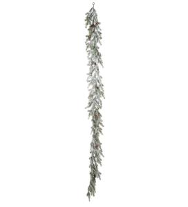 Grangirlang med frost - Grön - 190 cm - www.frokenfraken.se