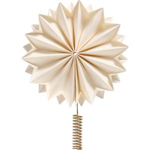 Julgransstjärna - Stella - Vit/Mässing - Ø26 cm - www.frokenfraken.se