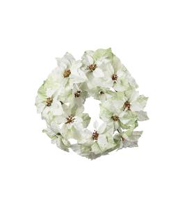 Julstjärna krans - Vit - ø50 cm - www.frokenfraken.se