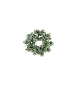 Lärkkrans med frost - Grön - ø9 cm - www.frokenfraken.se