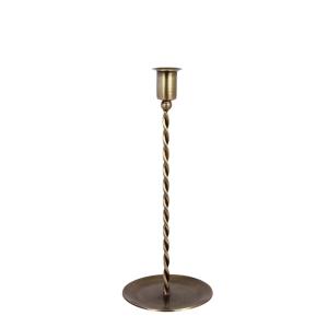 Ljusstake - Estelle - Hög - Antik Mässing - Ø10,5 x H27 cm - www.frokenfraken.se
