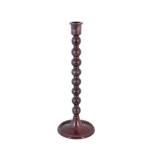 Ljusstake - Sigrid - Vinröd - Ø11 x H31 cm - www.frokenfraken.se