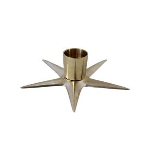 Ljusstake - Stella - Mässing - Ø11,5 x H3 cm - www.frokenfraken.se