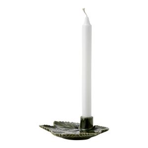 Ljusstake - Ville Löv - Grön - 15 x 4 cm - www.frokenfraken.se