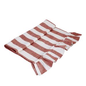 Löpare - Ida Rand - Vit/Röd - L50 x B150 cm - www.frokenfraken.se