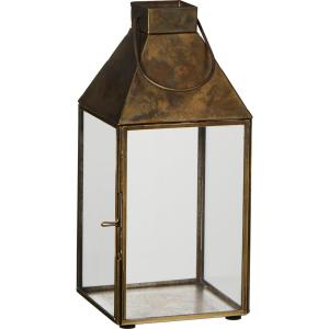 Lykta - Antik Mässing - 24 x 10,5 cm - www.frokenfraken.se