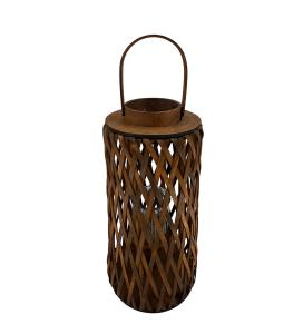 Lykta - Trä - Brun - 50 cm - www.frokenfraken.se