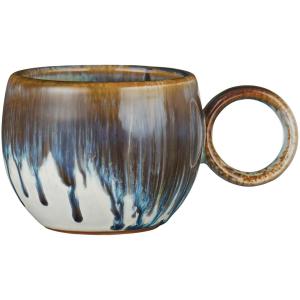 Mugg - vallvik - brun/blå - 8,7 x 6,4 x 12,7 cm - www.frokenfraken.se
