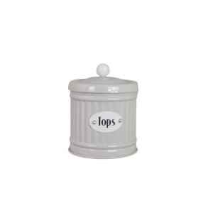 Plåtburk - Hugo Tops - Beige - Ø8,3 x H10 cm - www.frokenfraken.se