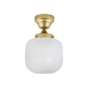 Taklampa - Eli - Liten - Mässing, Vit - Ø22 x H31 cm - www.frokenfraken.se