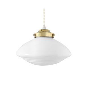 Taklampa - Hulda - Mässing, Vit - Ø24 x H17 cm - www.frokenfraken.se