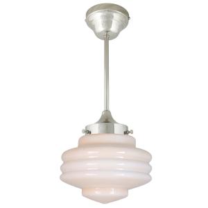 Taklampa m. Stång - Valter - Silver/Beige - Ø20 x H49 cm - www.frokenfraken.se