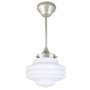 Taklampa m. Stång - Valter - Silver/Vit - Ø20 x H49 cm - www.frokenfraken.se