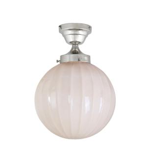 Taklampa - Marit - Stor - Silver, Beige - Ø32 x H38 cm - www.frokenfraken.se