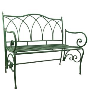 Trädgårdssoffa - Grön Metall - 117 x 98 x 58 cm - www.frokenfraken.se