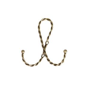 Väggkrok - Estelle - Ögla - Mässing - L11 x B10 cm - www.frokenfraken.se