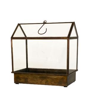 Växthus - Terrariumhus - Koppar - 16 x 26 x 26 cm - www.frokenfraken.se