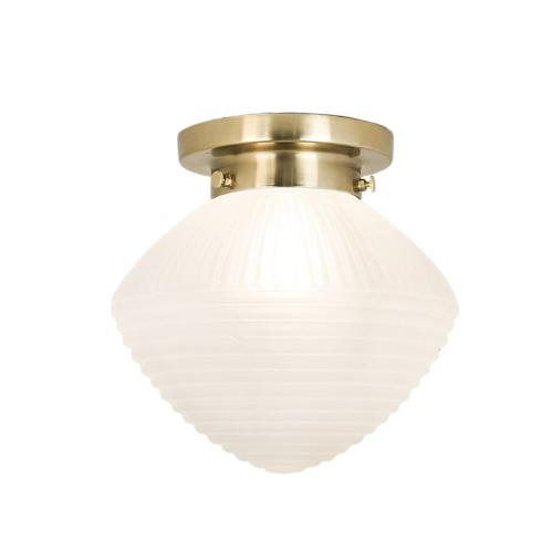 Badrumslampa Tak - Alfred - Mässing, Vit - Ø24 x H30 cm - www.frokenfraken.se