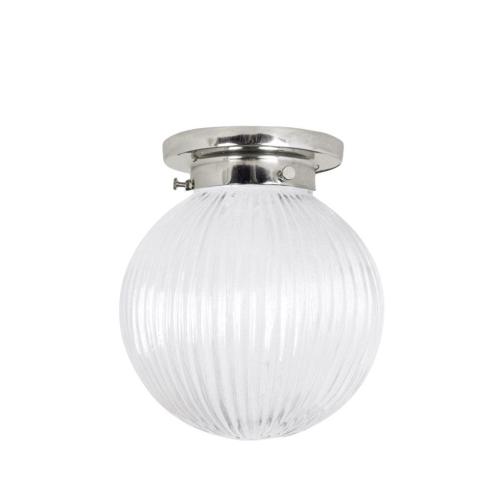 Badrumslampa Tak - Eivor - Silver, Transparent - Ø16 x H19 cm - www.frokenfraken.se