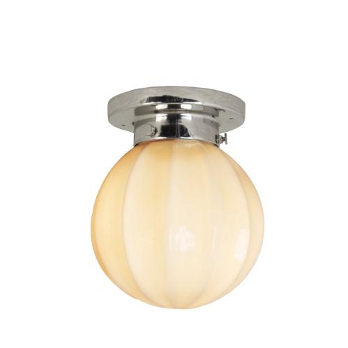 Badrumslampa Tak - Marit - Liten - Silver, Beige - Ø16 x H18 cm - www.frokenfraken.se